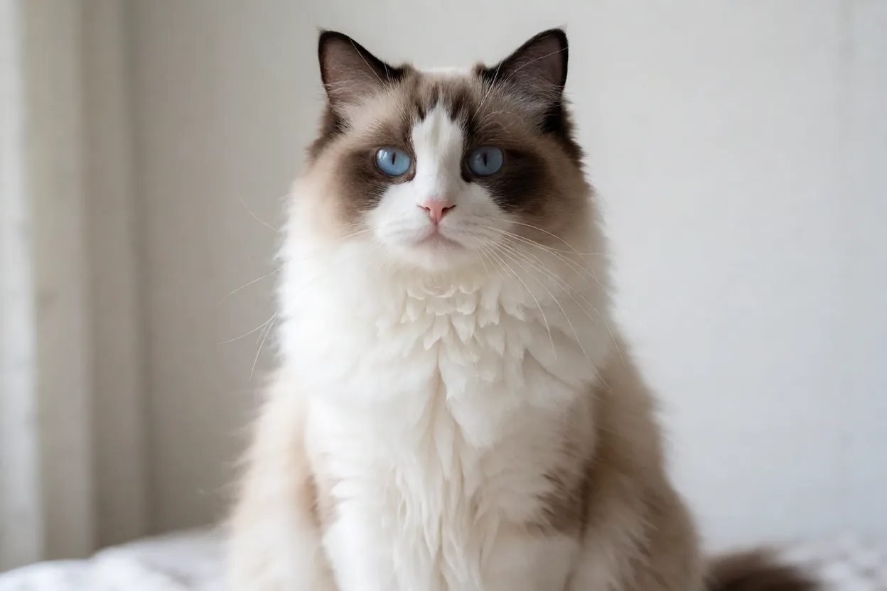 Ragdoll: personalidade, pelagem e tudo sobre a raça Retrato histórico de gato Ragdoll pioneiro da raça