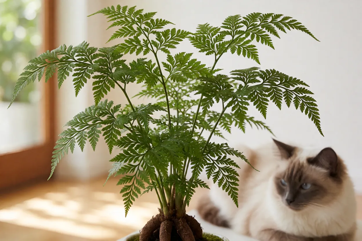 Renda-portuguesa: características das folhas, cultivo e cuidados Renda-portuguesa segura perto de gato e cachorro