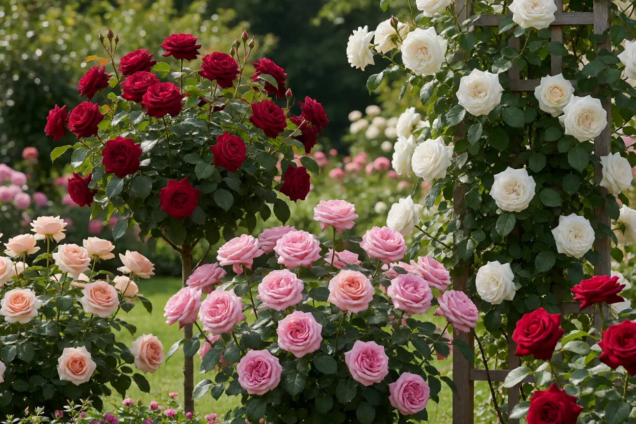 Diferentes tipos de roseiras para vasos jardins e treli&ccedil;as