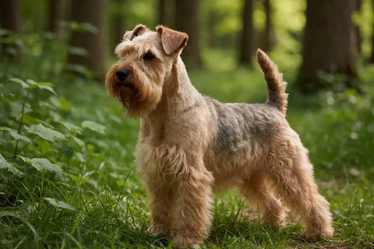 Terrier Checo hist&oacute;rico em ambiente de campo europeu