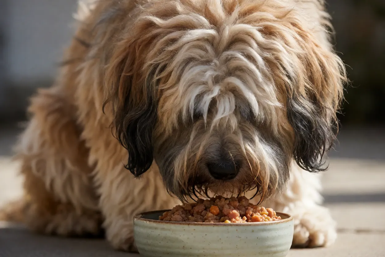 Tigela de ra&ccedil;&atilde;o adequada para Terrier Tibetano